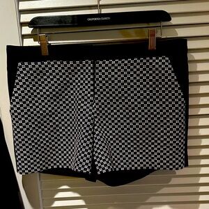 Stylish Black and White Women's Shorts
